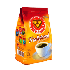 CAFÉ 3 CORAÇÕES 500G.